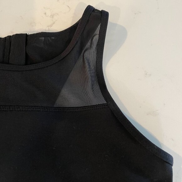 Zyia Active All Star Racer Back Nylon Spandex Spots Bra 'One More Rep' Black M - Picture 6 of 15